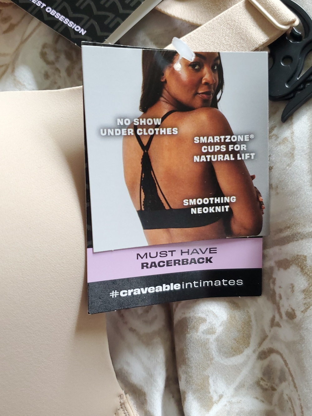 Maidenform 40D Craveable Intimates Nude Front Closure Racerback Bra New - Picture 4 of 9